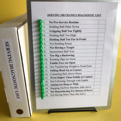Magnetic Clipboard: Serving Mechanics Diagnostic List