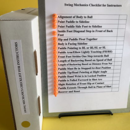 Magnetic Clipboard: Swing Mechanics Checklist for Instructors