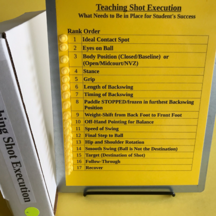 Magnetic Clipboard: Teaching Shot Execution