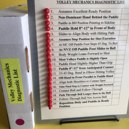 Magnetic Clipboard: Volley Mechanics Diagnostic List