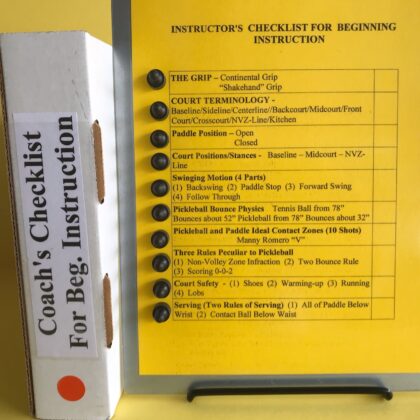 Magnetic Clipboard: Instructor’s Checklist for Beginning Instruction