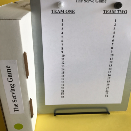 Magnetic Clipboard: Serving Game Scoreboard